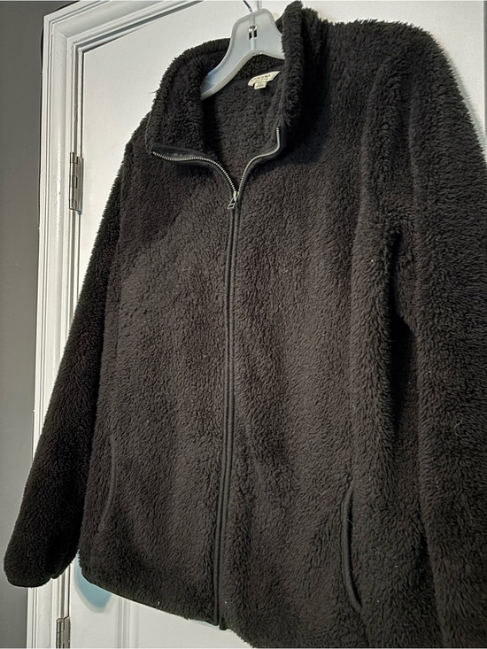 Sonoma Jackets & Blazers - Sonoma Black Women's Zip-Up Faux Fur Jacket Size XL
